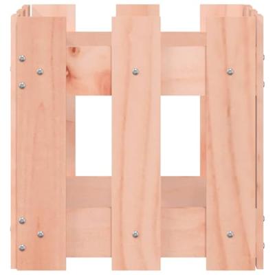 Plantenbak met hekontwerp 30x30x30 cm massief dougashout