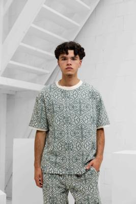 Pure Path Jacquard Set Heren Groen/Wit - Maat S - Kleur: WitGroen | Soccerfanshop Pure Path Jacquard Set Heren Groen/Wit - Maat S - Kleur: WitGroen | Soccerfanshop