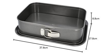 Rechthoekige bakvorm met uitneembare bodem - BIRKMANN - EASY BAKING - Koolstofstaal - Antiaanbaklaag - 34 x 23,5 x 8 cm Rechthoekige bakvorm met uitneembare bodem - BIRKMANN - EASY BAKING - Koolstofstaal - Antiaanbaklaag - 34 x 23,5 x 8 cm