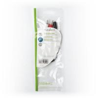 Stereo-Audiokabel | 2x RCA Male - 3,5 mm Female | 0,2 m | Zwart - thumbnail