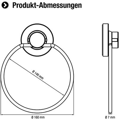 Cornat 3In1 Handdoekhouder Ring Ch - T340255