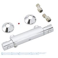 GROHE Grohtherm 800 douchekraan thermostatisch met koppelingen EcoJoy en volumegreep met ecobutton chroom 34558000 - thumbnail