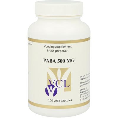 Vital Cell Life PABA 500mg 100 Vegetarische capsules