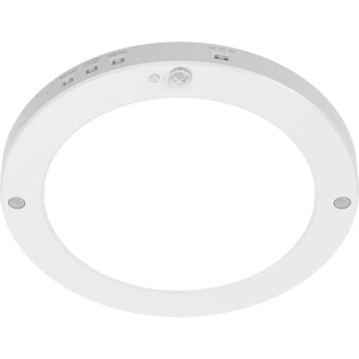 LED Plafondlamp met Bewegingssensor + Dag en Nacht Sensor - Brinton Noctis - 20W 1800lm - Helder/Koud Wit 6500K - Opbouw/Inbouw - Wit Rond
