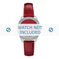 Guess horlogeband W0823L3 Glitter Girl Leder Rood 16mm + rood stiksel - thumbnail