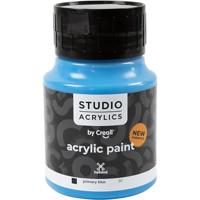 Creall Studio Acrylverf, dekkend, primary blue (30), 500 ml/ 1 fles - thumbnail