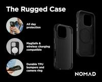 Nomad Rugged hoesje iPhone 16 Pro - Black - thumbnail