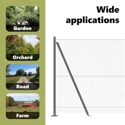 VidaXL Afrasteringspaal grijs 10 x 1,2 m (25 x 25 mm gaas)