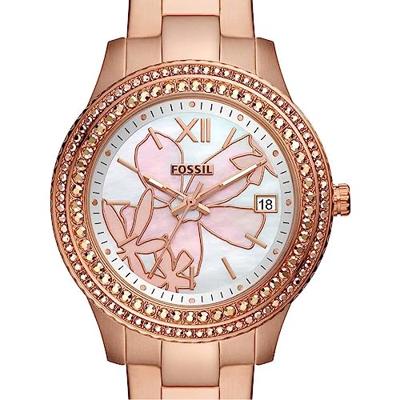 Fossil ES5192 Horloge Stella staal rosekleurig 37 mm - thumbnail