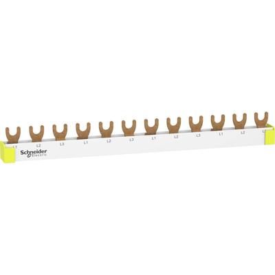 Schneider Electric R9XFH312 Faserail vork, 3p, 12 TE, 63 A Phase busbar Grijs-wit (RAL 7035) 63 A 500 V Geleidertype = L 1 stuk(s) Schneider Electric R9XFH312 Faserail vork, 3p, 12 TE, 63 A Phase busbar Grijs-wit (RAL 7035) 63 A 500 V Geleidertype = L 1 stuk(s)