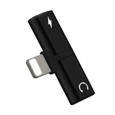 2 in 1 8 Pin 5V 1A Listen Call Audio Converter Earphone Adapter For iPhone X iPhone 8 & 7 iPhone 8 Plus & 7 Plus(Black)