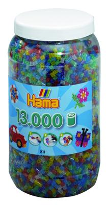 Hama strijkkralen in pot glittermix (054), 13.000st.