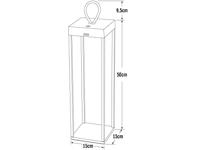 Konstsmide 7812-750 Ravello Buiten decoverlichting, LED-decolamp, LED-lantaarn, USB-lamp LED LED vast ingebouwd 2.2 W Zwart (mat) - thumbnail