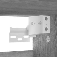 VidaXL Schoenenkast 60x35x70 cm bewerkt hout grijs sonoma eikenkleurig - thumbnail