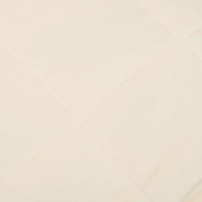 Verzwaringsdeken 200x220 cm 13 kg stof lichtcrmekleurig