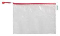 Opbergtas tarifold met rits 330x240mm pvc rd | 8 stuks - thumbnail