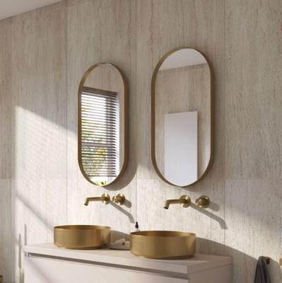 Ben Vita ovale spiegel 40x80 cm Mat Goud