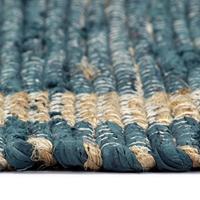 VidaXL Vloerkleed handgemaakt 160x230 cm jute blauw - thumbnail