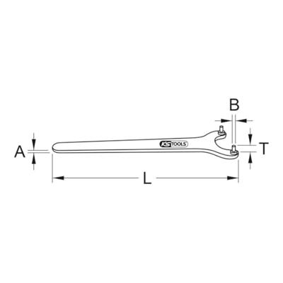Dubbele moer, 90 mm KS Tools 517.2090