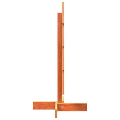 Kerstdecoratie kerstboom 80 cm massief grenenhout wasbruin - thumbnail
