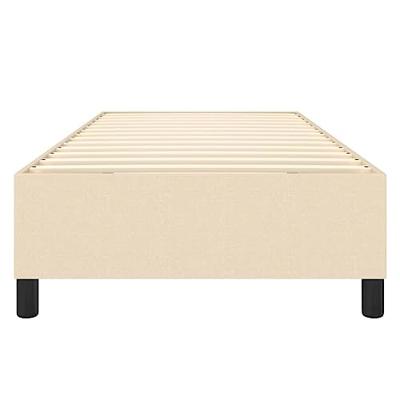 Boxspringframe stof crmekleurig 90x200 cm