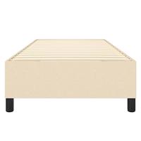 Boxspringframe stof crmekleurig 90x200 cm - thumbnail