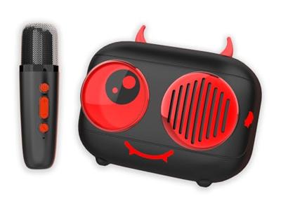 Karaokekit / Bluetooth-luidspreker en draadloze microfoon - Algemene voorwaarden - DIABLO, Magische stemeffecten, batterijduur van 8 uur, opladen via USB Karaokekit / Bluetooth-luidspreker en draadloze microfoon - Algemene voorwaarden - DIABLO, Magische stemeffecten, batterijduur van 8 uur, opladen via USB