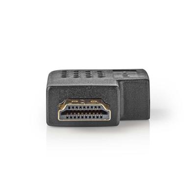 Nedis HDMI-Adapter HDMI-Connector - HDMI Female Rechts Gehoekt Zwart Nedis HDMI-Adapter HDMI-Connector - HDMI Female Rechts Gehoekt Zwart