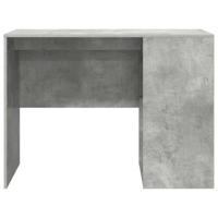 Bureau met plank Betongrijs 102 x 50 x 75 cm Bewerkt hout - thumbnail