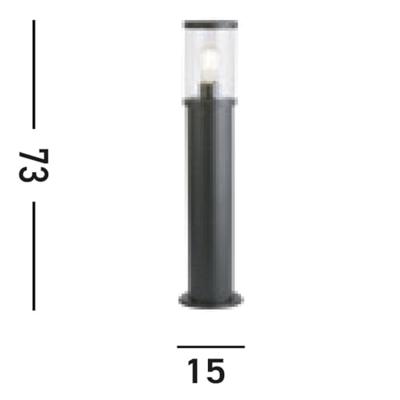 Searchlight Staande tuinlampBakerloo 73cm zwart - 8631-730