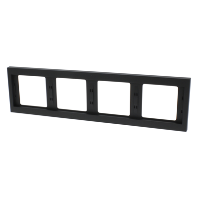 Berker K1 Afdekraam | Inbouw | 4-voudig | Antraciet - 66.022.26