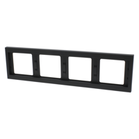 Berker K1 Afdekraam | Inbouw | 4-voudig | Antraciet - 66.022.26 - thumbnail