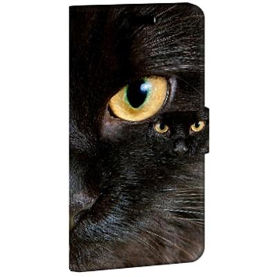 Huawei P10 Lite | Telefoonhoesje | Met pasjeshouder | Zwarte Kat