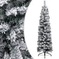 VidaXL Kunstkerstboom met sneeuw smal 120 cm pvc groen - thumbnail