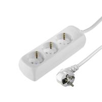 Hama 3-Way Power Strip With Child Safety Feature 5 M White - thumbnail