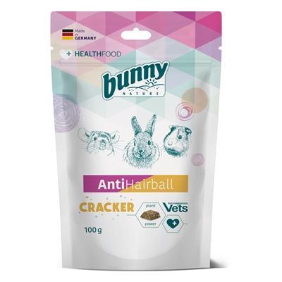 Bunny Antihairball Cracker | 100 g | Aanvullend voer voor dwergkonijnen, cavia's en chinchilla's | Ondersteuning bij het verwijderen van ingeslikt haar