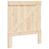 Bedframe met hoofdbord massief grenenhout 90x200 cm - thumbnail