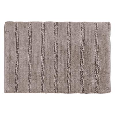 Badmat Differnz Stripes 45x75 cm Katoen Taupe