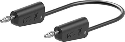 Stäubli 64.1034-05021 // LK-4N-F25 Meetsnoer 50 cm Zwart 1 stuk(s)