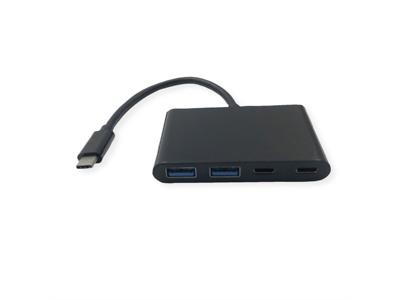 VALUE USB 3.2 Gen 2 Hub, 4x (2x A+ 2x C), Type C aansluitkabel
