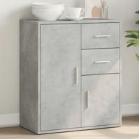 Dressoir 60x31x70 cm bewerkt hout betongrijs - thumbnail