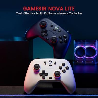 GameSir Nova Lite Multiplatform Controller (Wit, PC, Steam, Android, iOS, Switch, Bluetooth / 2.4 GHz / USB)