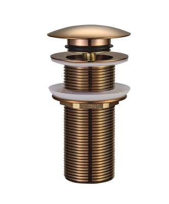 Wiesbaden Clickwaste Caral Verlengd 5/4" Geborsteld Brons Koper