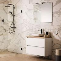 Regendouche Doucheset Tiger Tyne Splash Mat Zwart - thumbnail