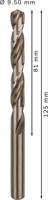 Bosch Accessoires Metaalboren HSS-Co, Standard 9,5 x 81 x 125 mm 5st - 2608585897 - thumbnail