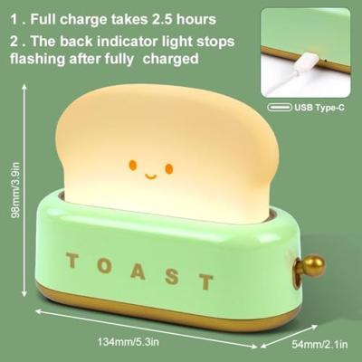Oplaadbaar nachtlampje Toast groen Oplaadbaar nachtlampje Toast groen