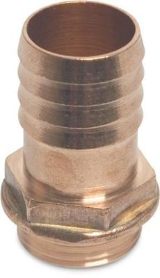 Slangpilaar - zeskant - buitendraad x slangtule - 1" x 25 mm