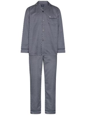 Satijnen doorknooppyjama Robson