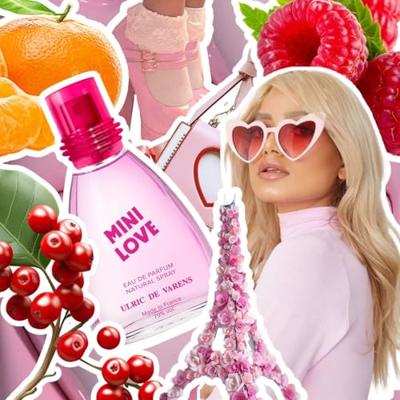 Ulric de Varens Giftset Mini Love Roze Eau de parfum + Mini Spray