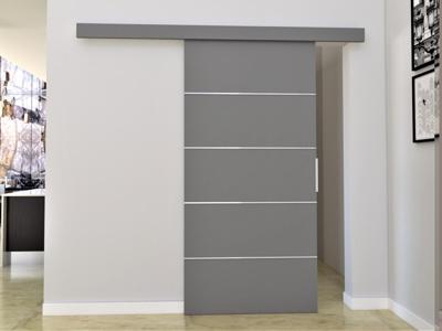 Schuifdeur CLOVIS 86 cm grijs